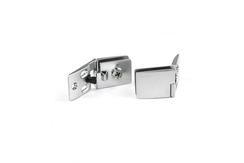 Emuca Pair of Glass door hinges, central, 4-5mm thick,...