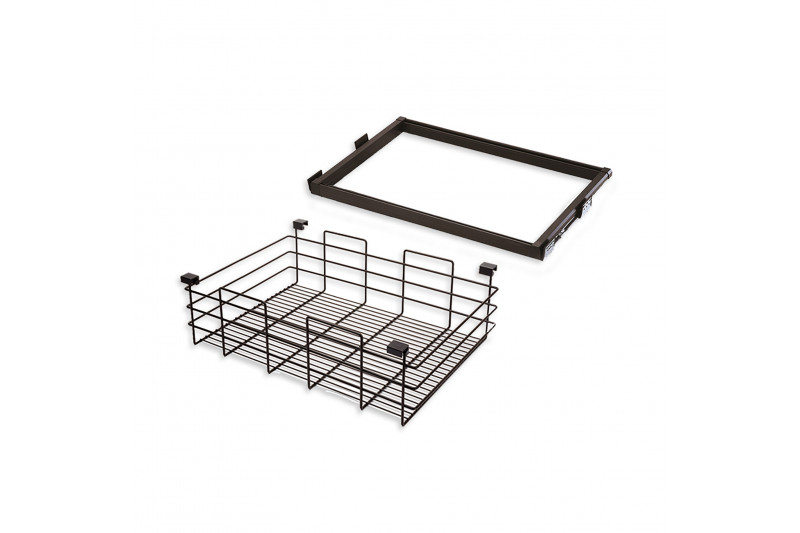 Emuca Pull out wire drawer kit and runner frame,...