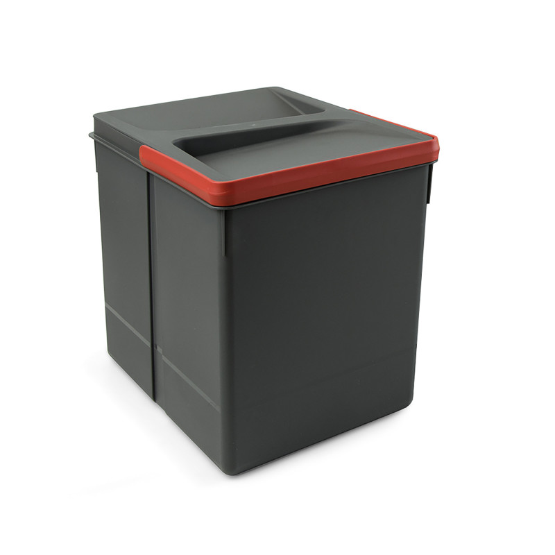 Trash can for kitchen drawer, 15l, gray color - Joldija.lt