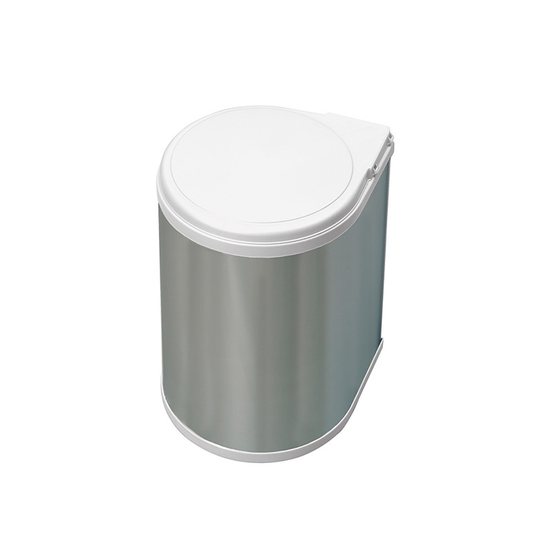 Trash can, 13 l, attached to the door, silver - Joldija.lt