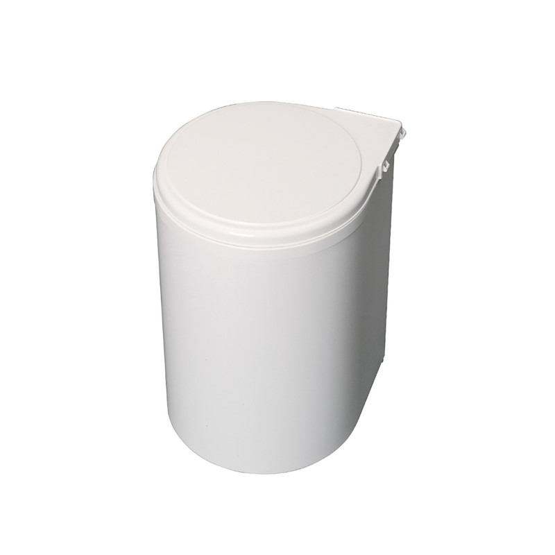 Trash can, 13 l, attached to the door, white - Joldija.lt