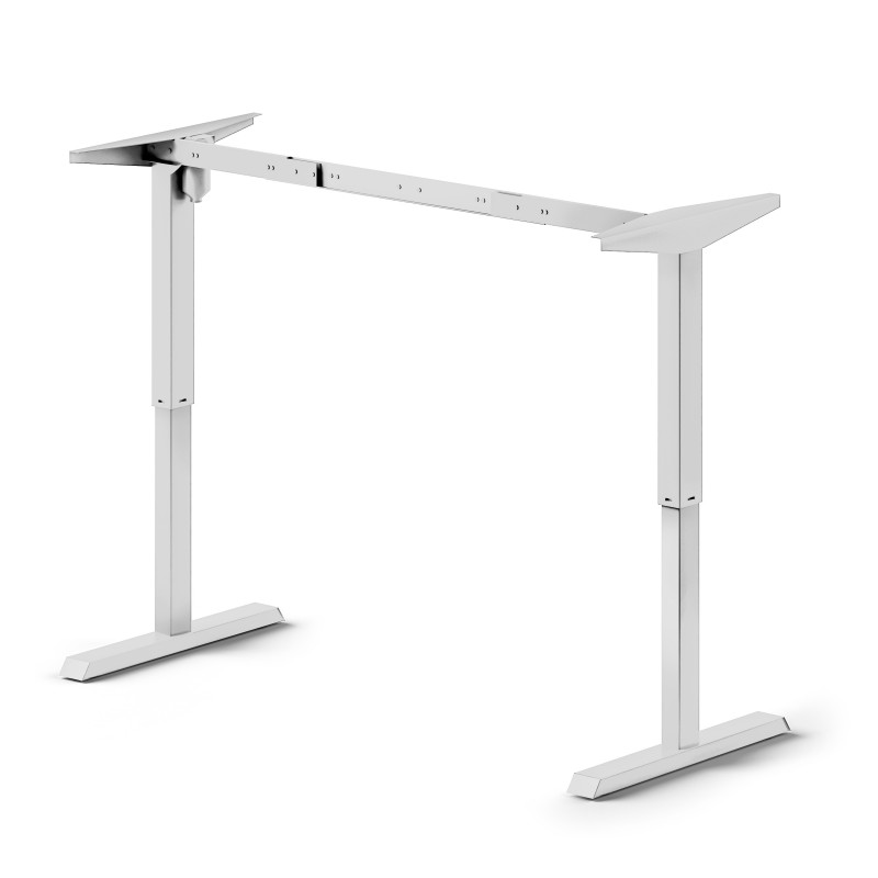 Adjustable height table frame, electric, white - Joldija.lt