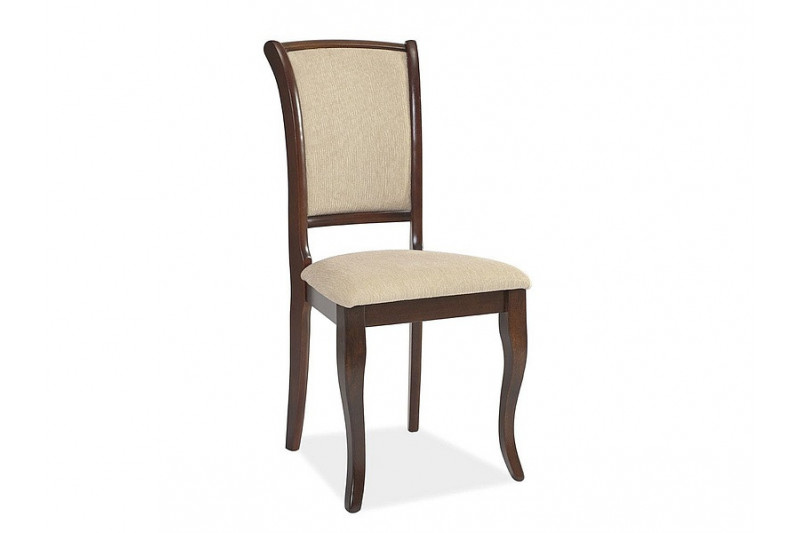 Chair MNSC light fabric, wooden frame