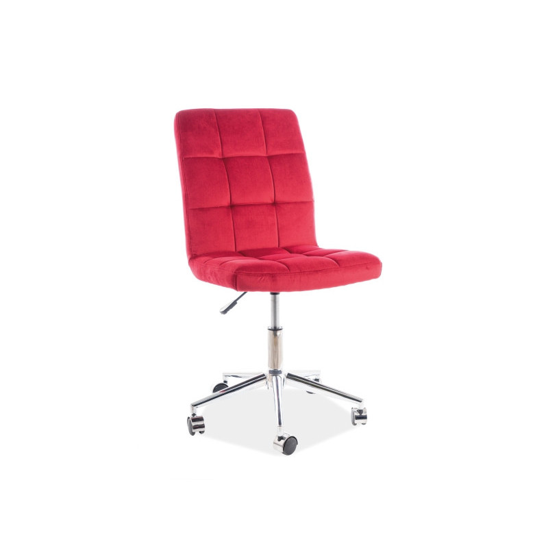 Biuro kėdė su ratukais Q-020 raudonas aksomas