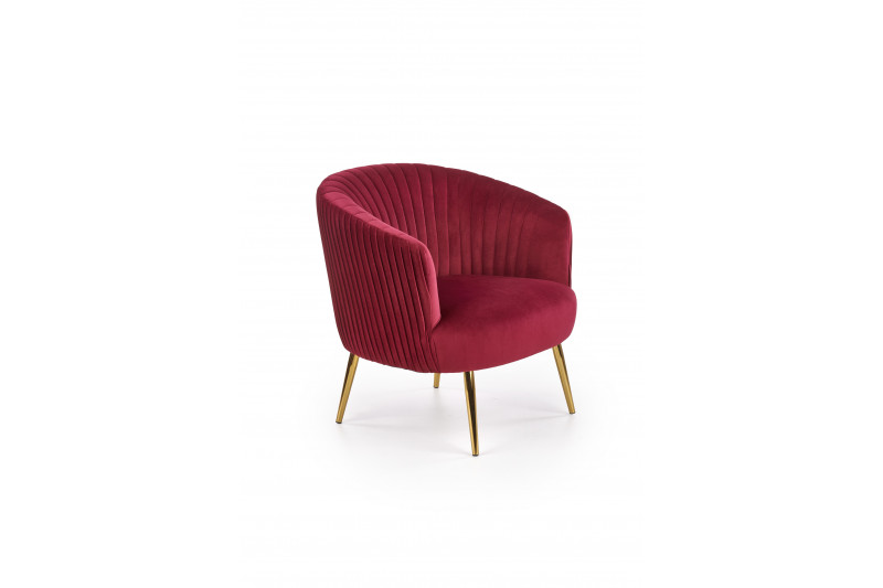 CROWN l. chair, color: dark red