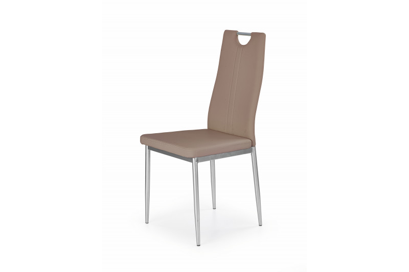 Kėdė K202, kapučino spalvos eco oda