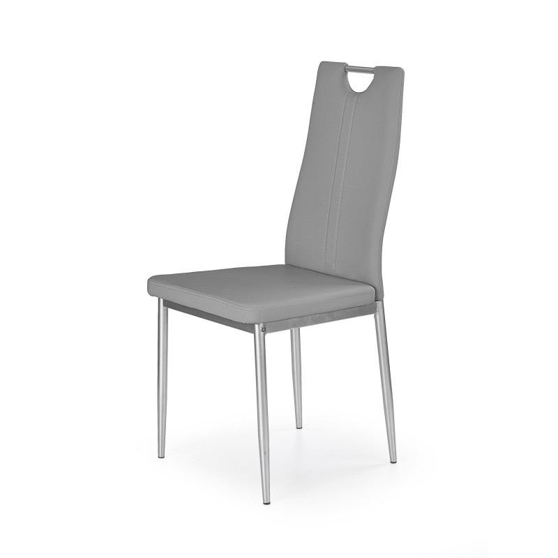 Kėdė K202 pilkos spalvos eco oda