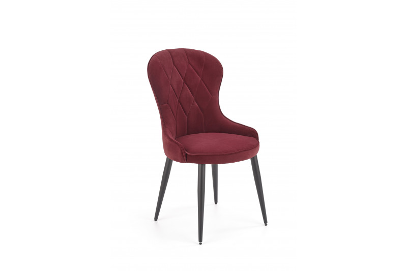 K366 kėdė, tamsiai raudona