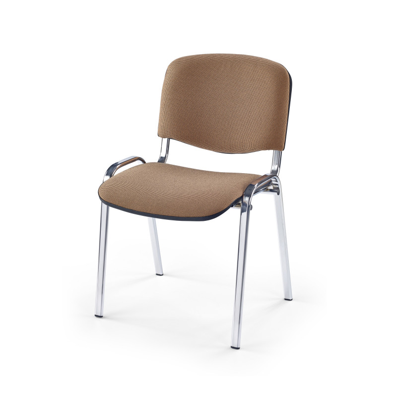 Biuro kėdė ISO C-4, rusvas audinys, metalinis rėmas