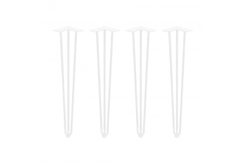 Emuca Lot of 4 Hairpin 3 rods table legs, Height 710mm,...