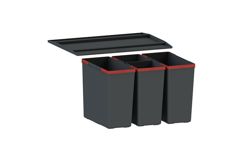 Sorting bins FRANKE, EasySort 60-2 (2x14,5L+2x7,5L)