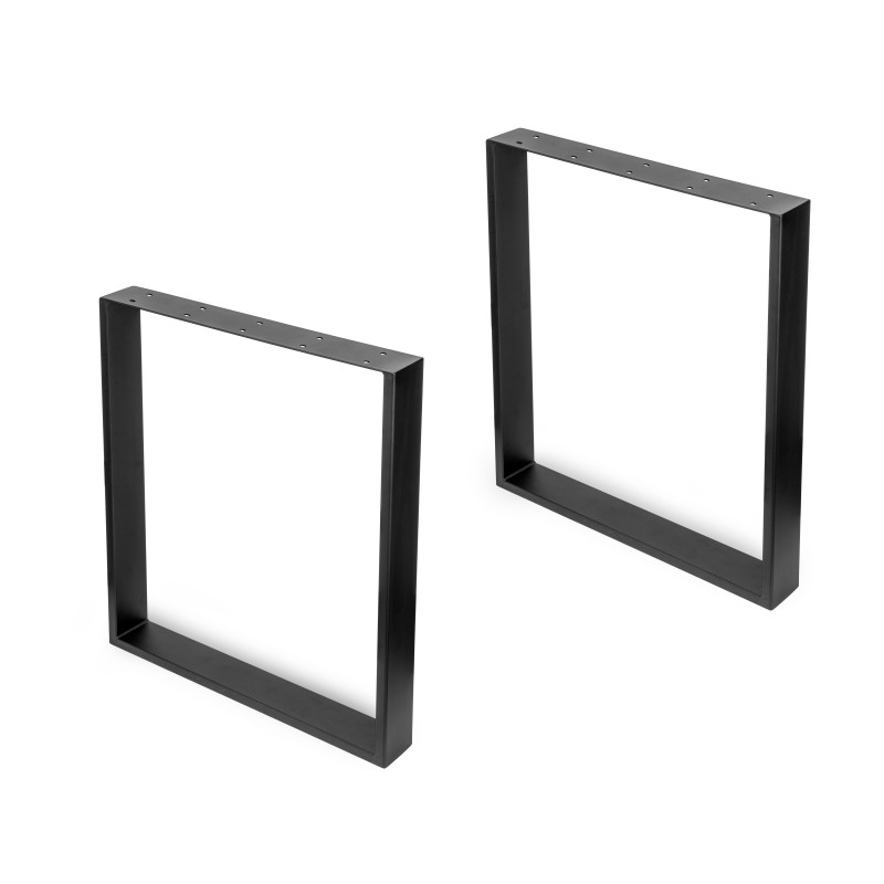 Set of rectangular Square legs for tables, H720mm, black...