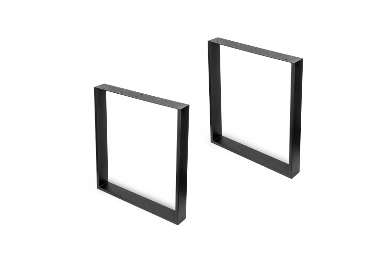 Emuca Pair of rectangular Square legs for tables, width...
