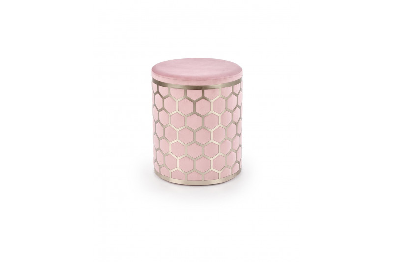 AQUA pouffe color: light pink, silver