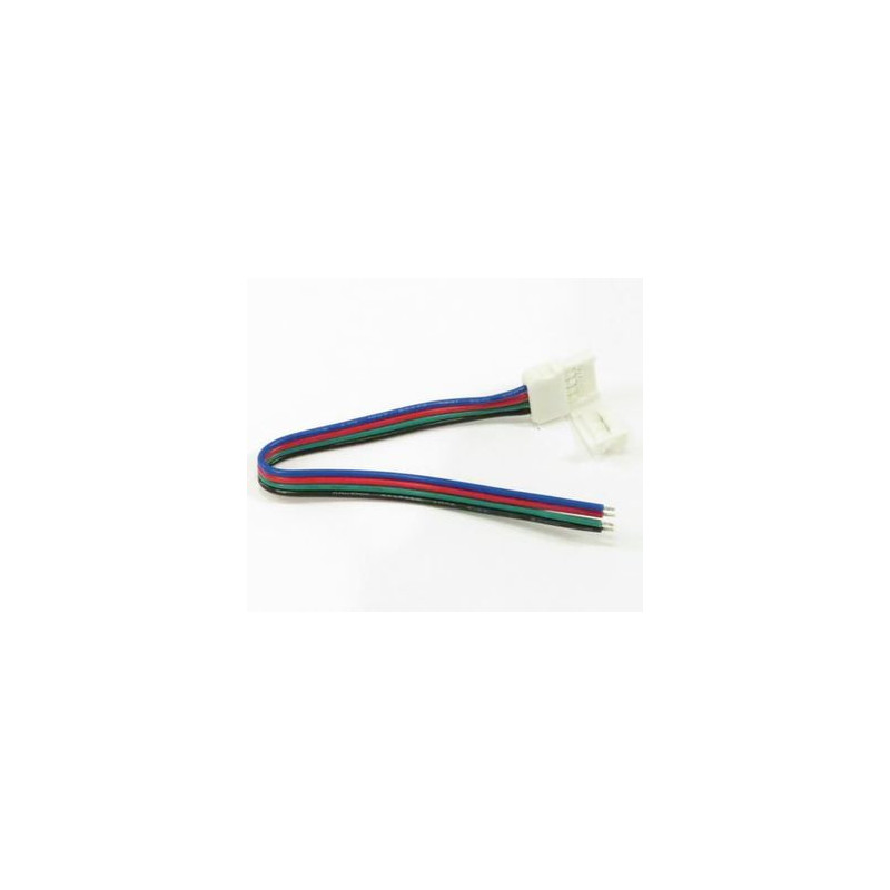 LED strip connector, 4-pin RGB compression with wire