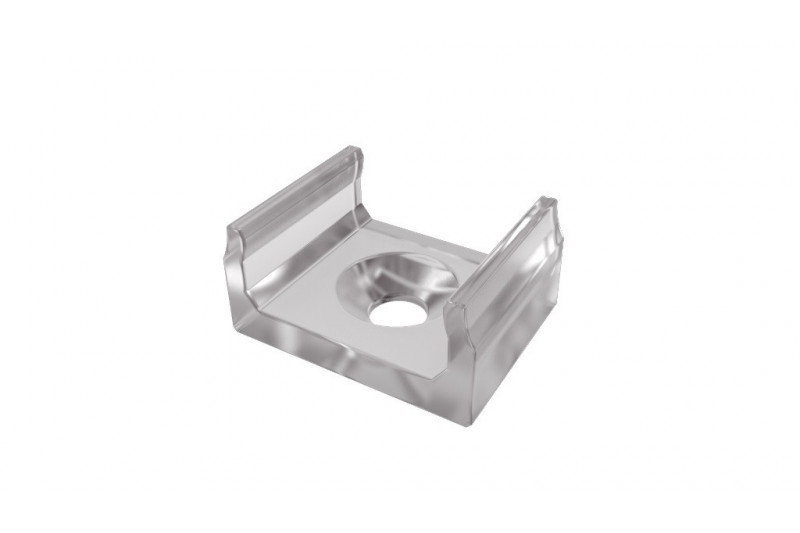 Holder for LED profile LUMINES type A, transparent