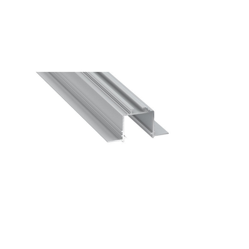 LED Profile LUMINES SUBLI, silver anodized 2.02m