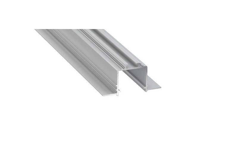LED Profile LUMINES SUBLI, silver anodized 2.02m