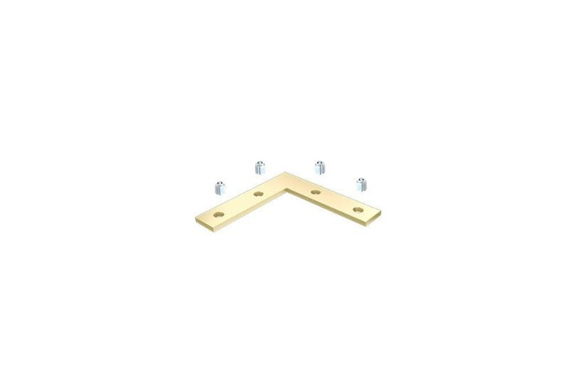 LED profile&#039;s connection, angular 90°, with screws