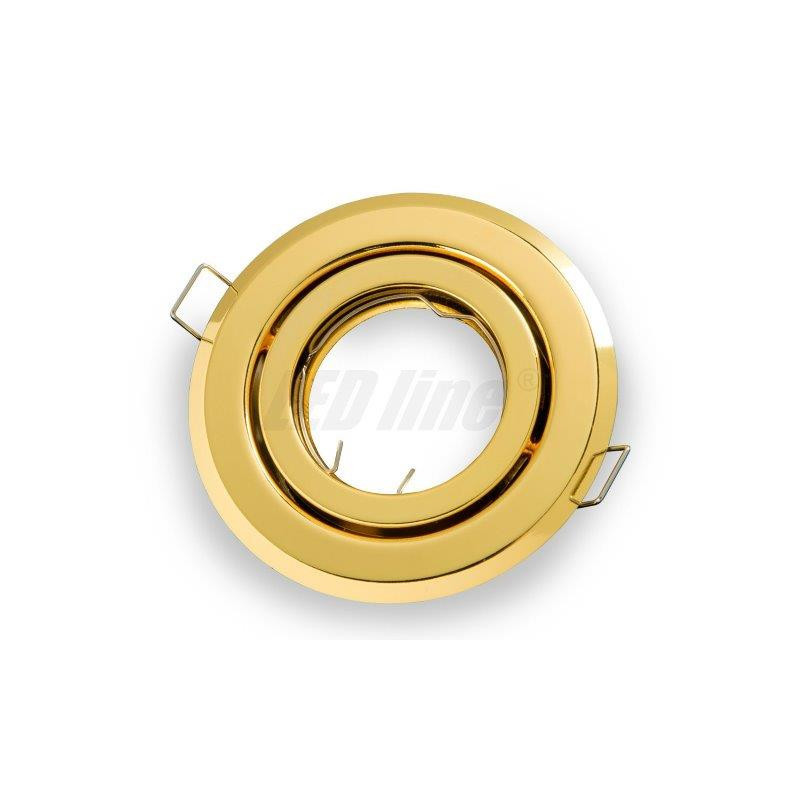 LED line® downlight round adjustable gold