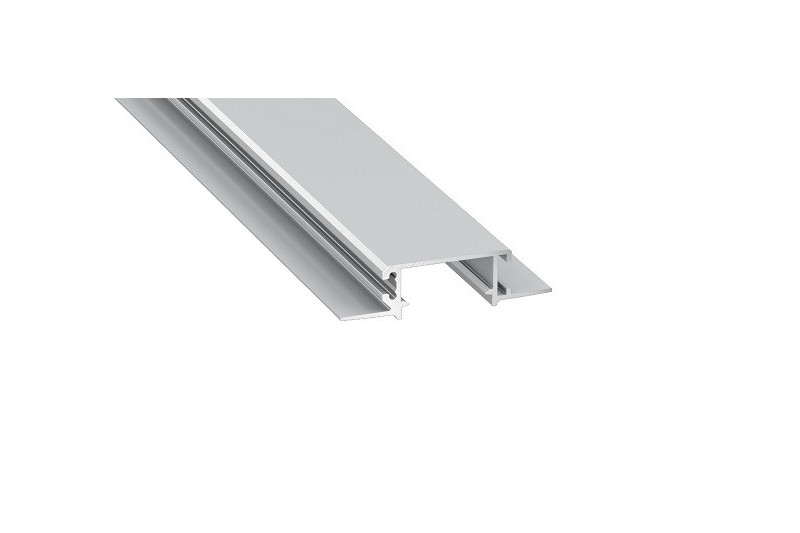 LED Profile LUMINES ZATI, recessed, silver anodized 3m