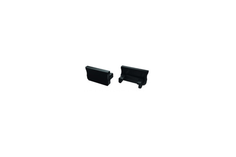 Endcap for LED profile LUMINES type A, black, without hole