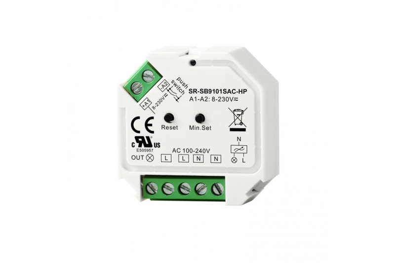 AC Phase Cut RF+Bluetooth Dimmer, 230Vac, 200W, SR-BUS,...