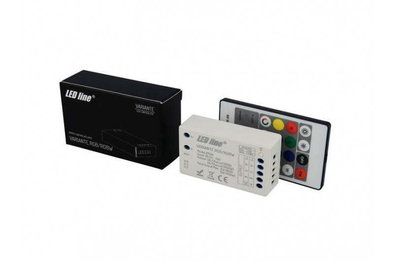 LED controller, 5-24V, 4x4A (3x5A), RGBW, +RF with remote...