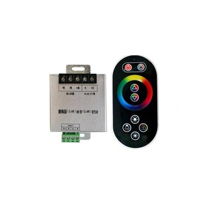 LED RGBW strip controller with RF remote 12Vdc 4x6A