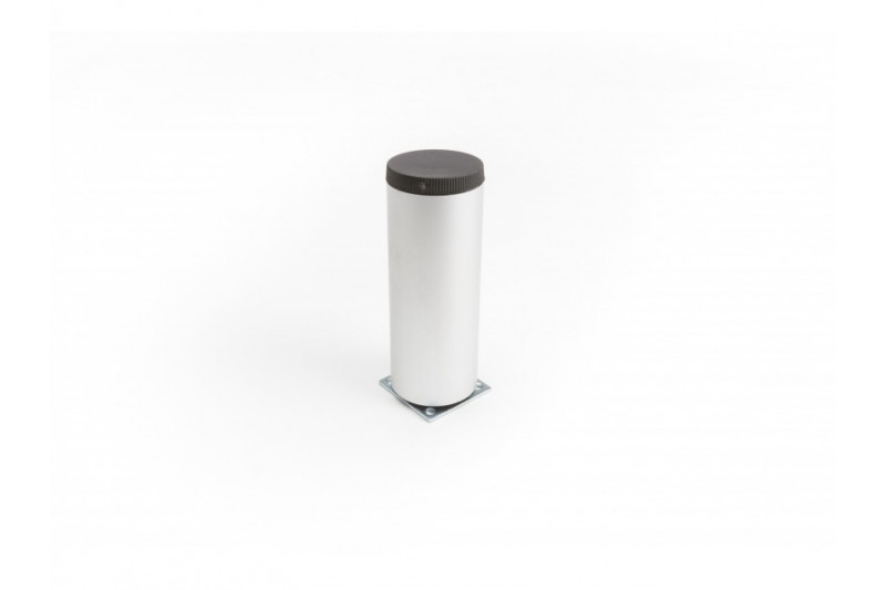 Leg round, Ø45mm, aluminium, adjustable, anodized, grey
