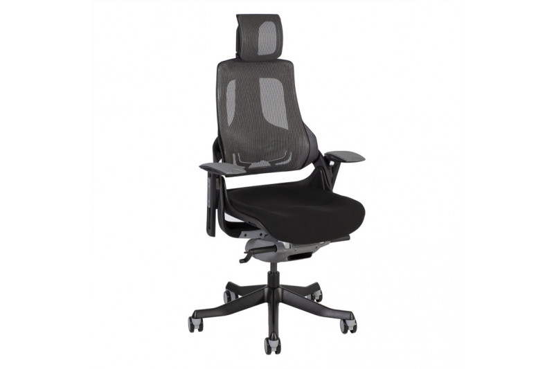 Biuro kėdė WAU, juoda/pilka