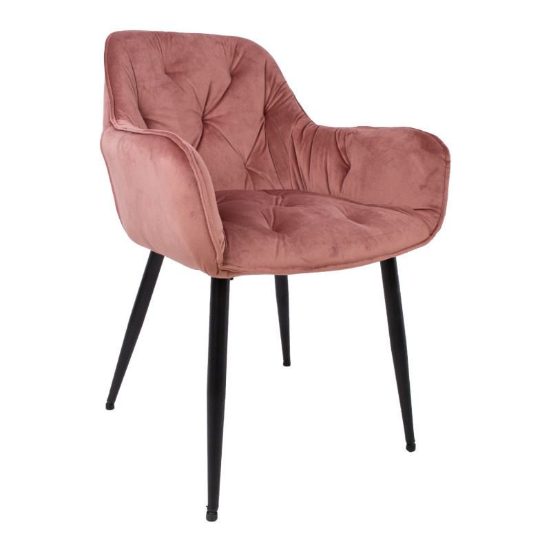 Kėdė BRITA, rožinis aksomas