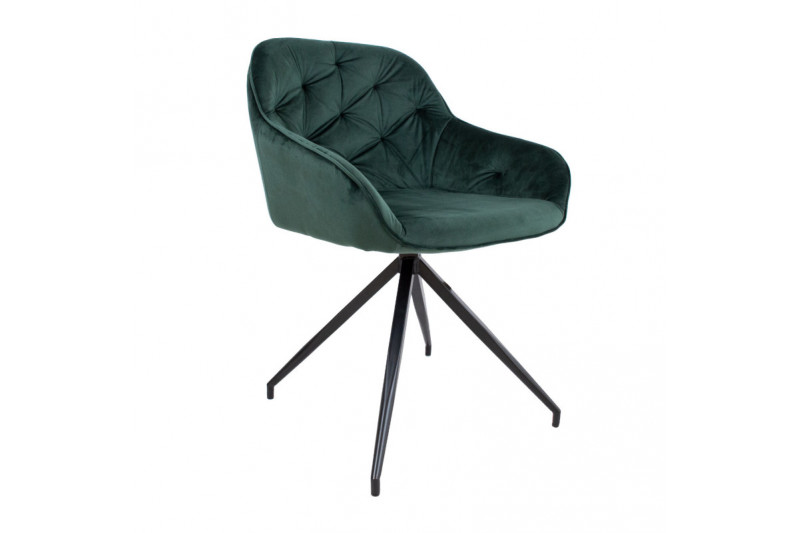 Kėdė BRIT, tamsiai žalias aksomas