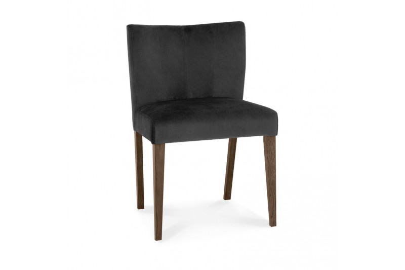 Chair TURIN dark grey/dark oak