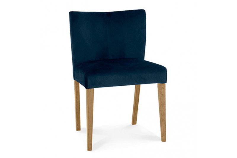 Chair TURIN dark blue velvet