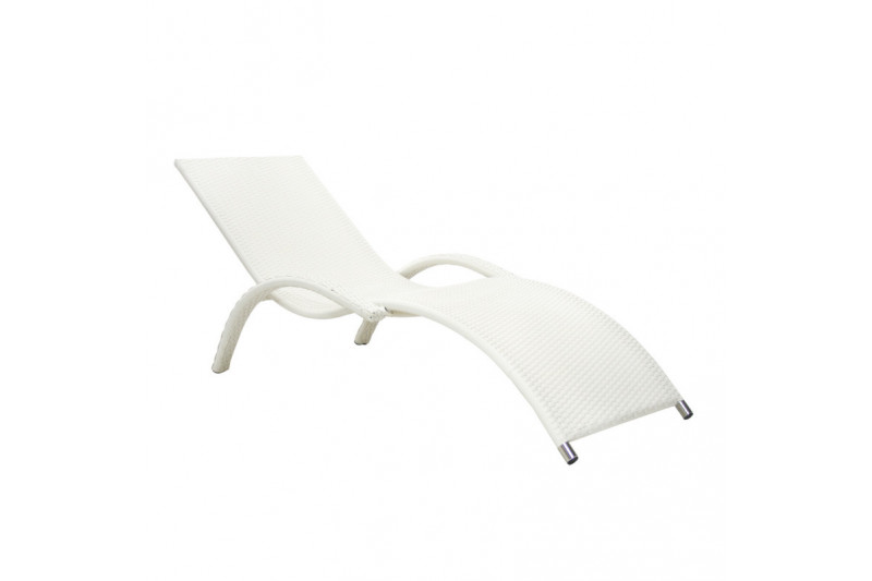 Deck chair MERIDIAN white
