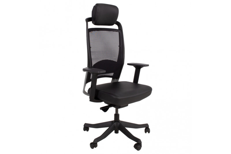 Task chair FULKRUM black leather