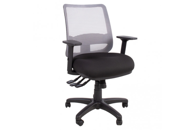 Task chair SAGA black/grey