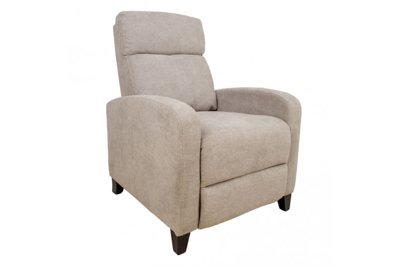 Recliner armchair ENIGMA, light grey