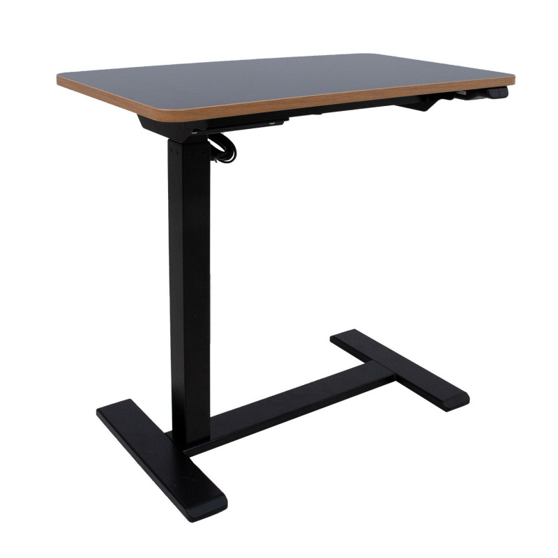Pakeliamas stalas kompiuteriui Ergo,70x40 cm, juodas -...