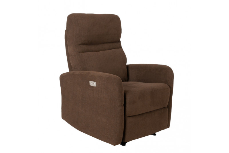 Armchair SAHARA recliner, brown