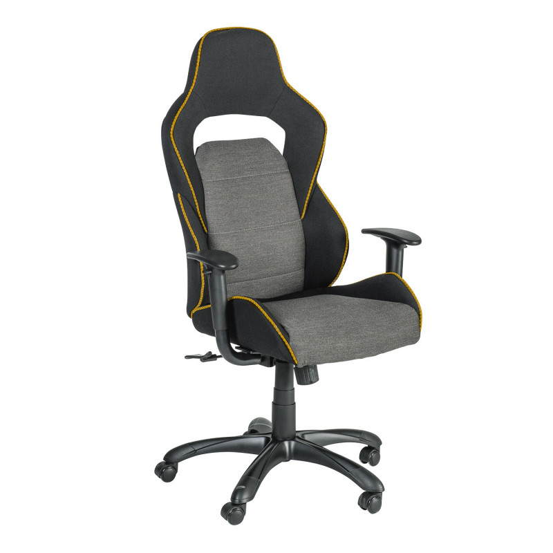 Biuro kėdė COMFORT, juoda/pilka/oranžinė