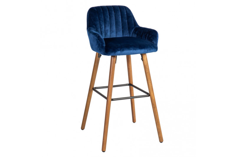 Bar chair ARIEL dark blue