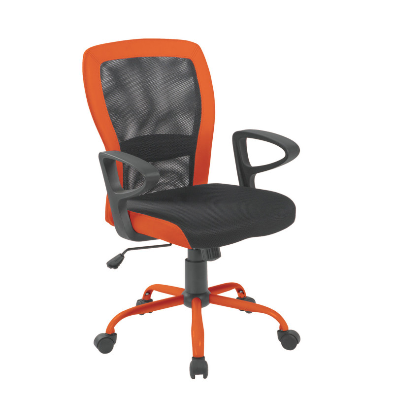 Biuro kėdė LENO, pilka/oranžinė