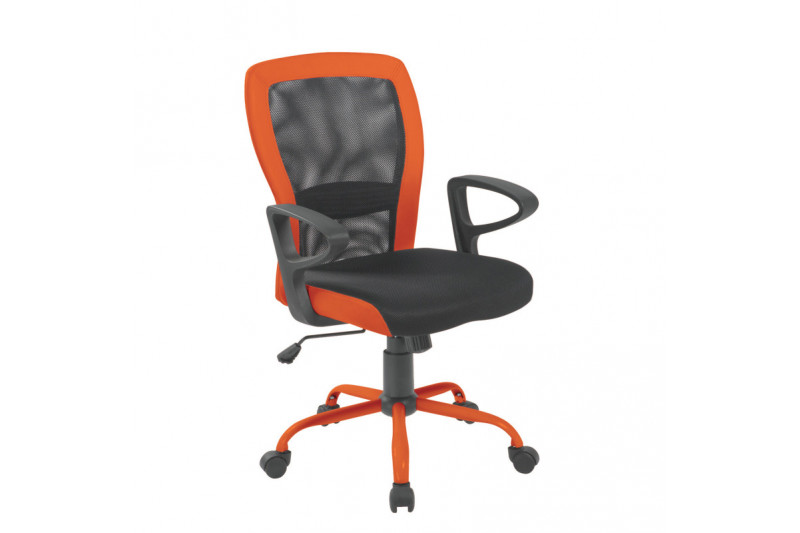 Biuro kėdė LENO, pilka/oranžinė