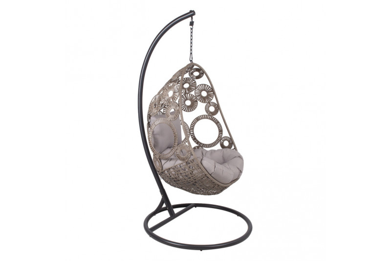 Hanging chair RONDO light brown