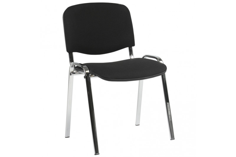 Guest chair ISO black/chrome