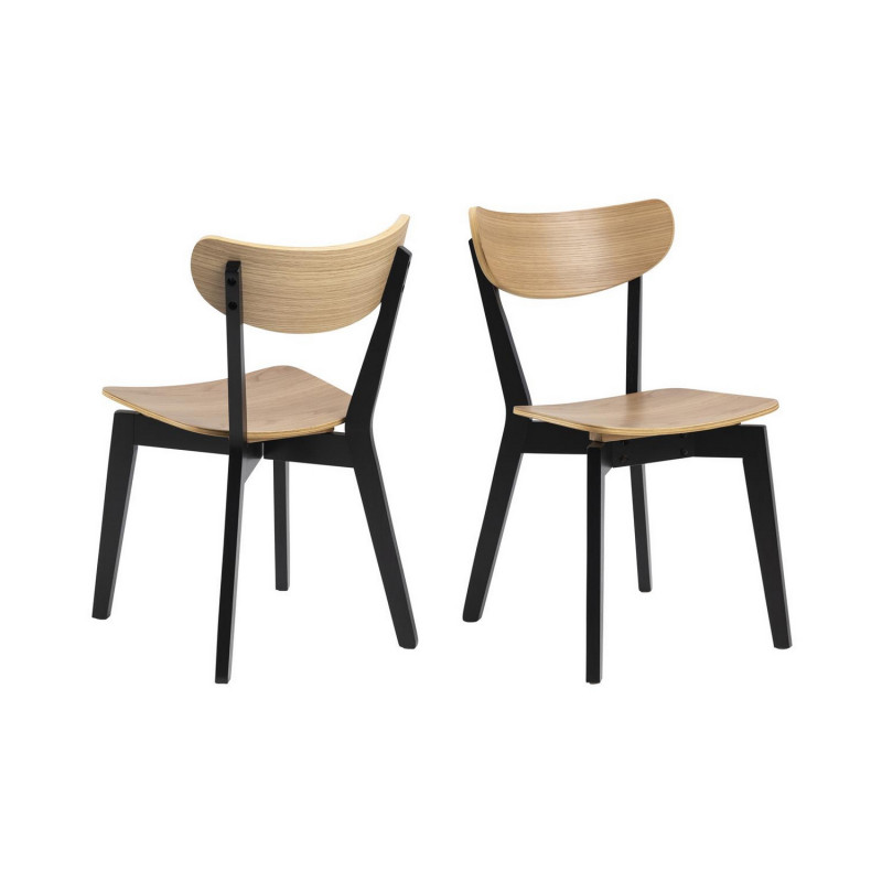 Kėdė ROXBY, ąžuolo mediena/juoda
