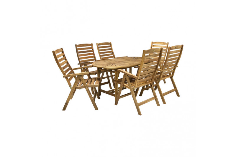 Garden furniture set FINLAY table and 6 chairs
