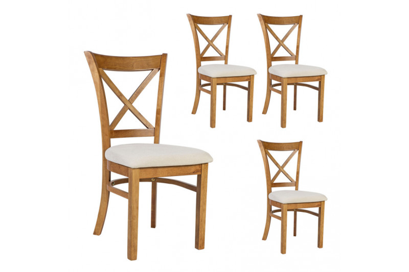 Chairs MIX &amp; MATCH white (set of 4 pcs)